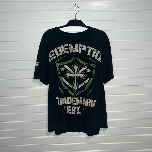 Raw State Premium Size XL Affliction Y2K Style Tee Grunge Punk Biker T Shirt - Picture 1 of 10